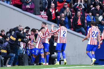 （体育）足球——西甲：马德里竞技胜马略卡