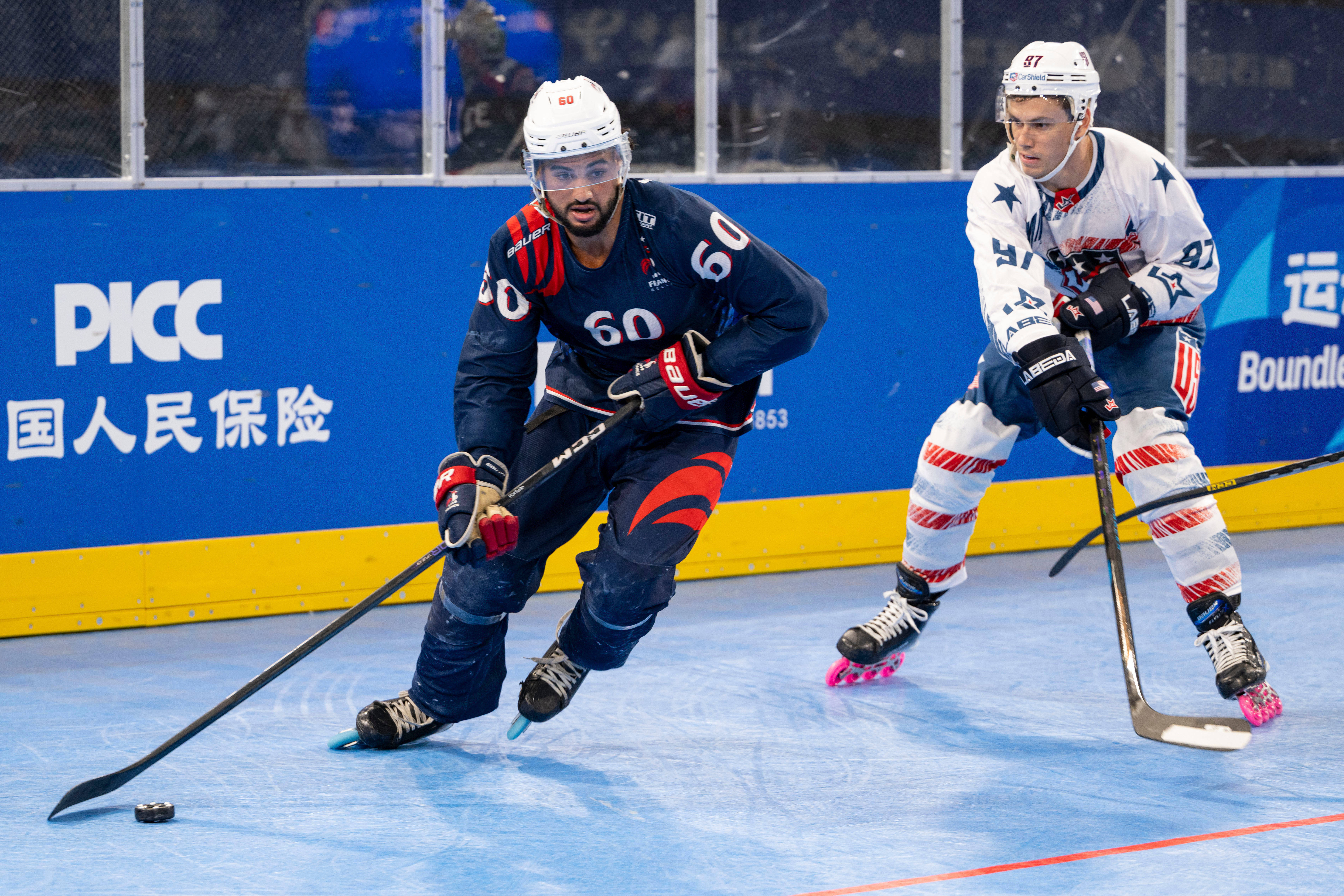 （成都世运会）单排轮滑球——男子半决赛：美国队胜法国队