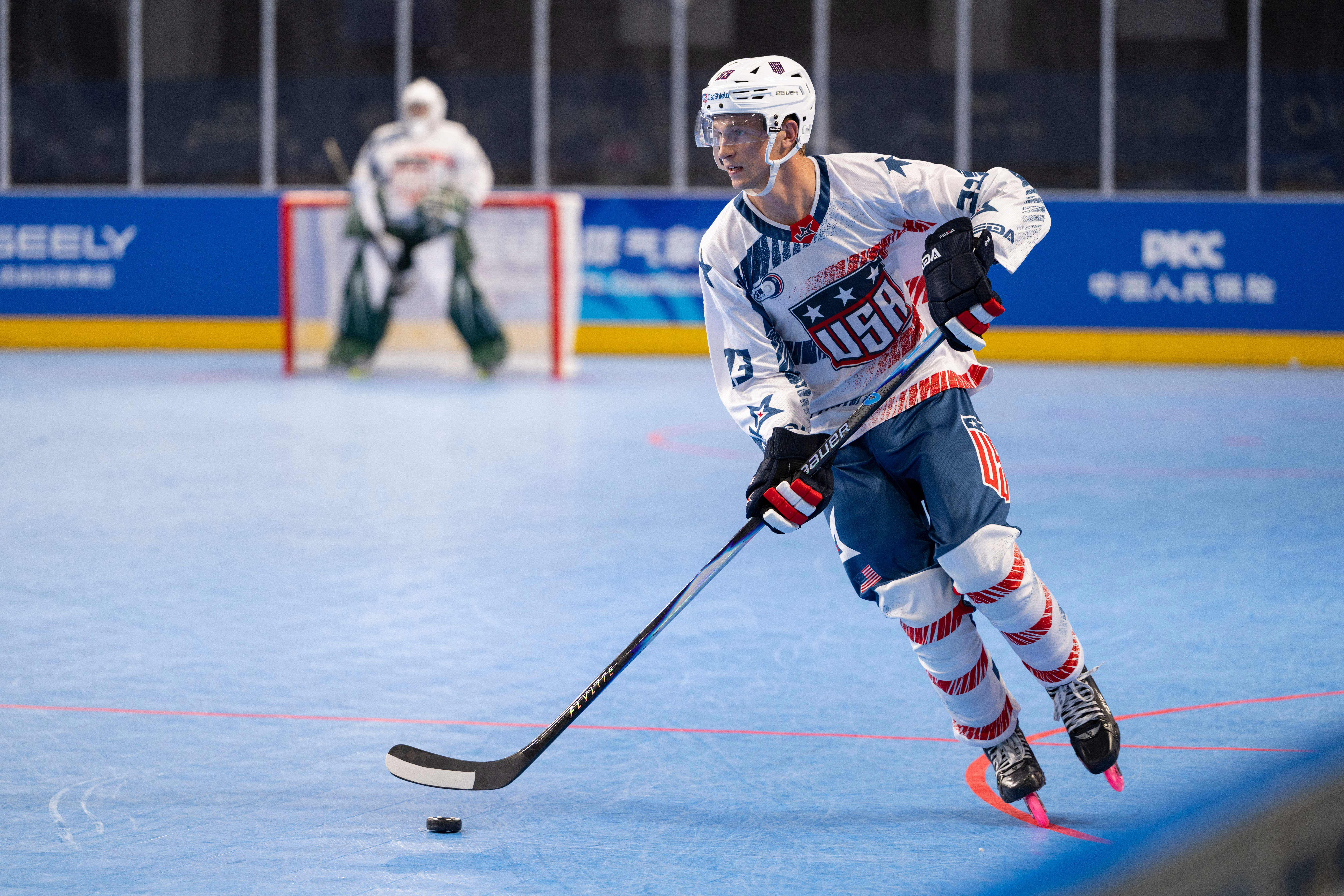 （成都世运会）单排轮滑球——男子半决赛：美国队胜法国队